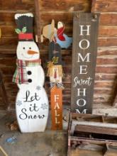 L- lot of home, decorations signs