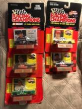 5- racing Champions Nascar stock trucks 1/64 scale