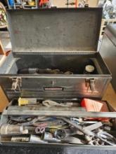 Craftsman 18 inch toolbox with contents.