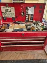 24 inch Craftsman toolbox with contents.