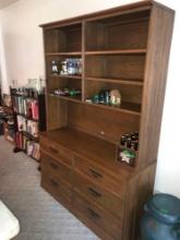 Wooden cabinet 75 inch high 52 inch my 18 in