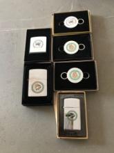 3- Lily cups zippo lighters/tape measure/key chains