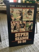 Framed Chicago bears super season 85-86 34 in 21 in