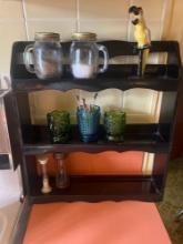 spice rack and miscellaneous kitchen