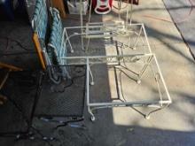assorted outdoor furniture lot has glass tops