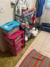 contents of laundry, room shelf and more