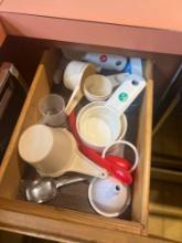2 kitchen drawers of utensils
