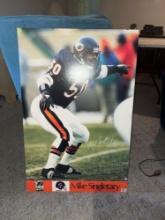 Mike Singletary autographed poster