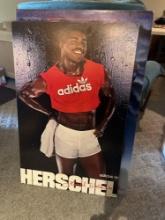 Signed Herschel Walker #34 adidas poster