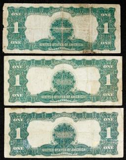 1899 $1 'Black Eagle' Silver Certificates VG-F