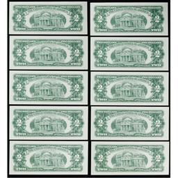 1963-A $2 Consecutive Note Assortment