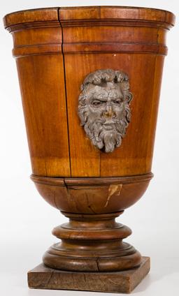 Wood Urn Style Planter