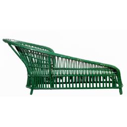 Wicker Bamboo Chaise Lounge