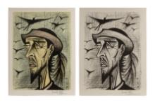 Bernard Buffet (French, 1928-1999) 'Don Quixote With Hat' Lithographs
