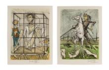 Bernard Buffet (French, 1928-1999) 'Don Quixote' Color Lithographs