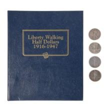 Liberty Walking Half Dollars 1916 to 1947 Near Complete Set