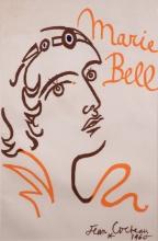 Jean Cocteau (French, 1889-1963) 'Marie Bell' Poster