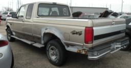 1992 FORD F150 EXT. CAB XLT 4X4 PICKUP - GOLD