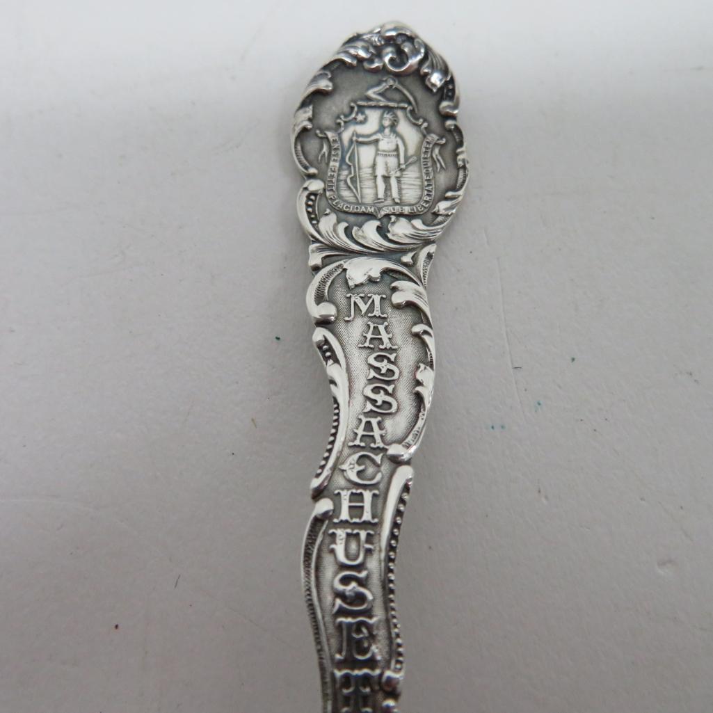 Sterling Silver spoon, Bay State Bank, Massachusetts