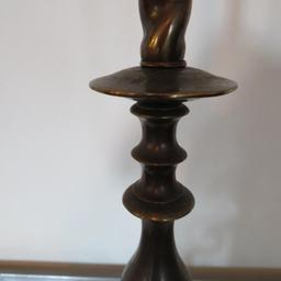 Ornate heavy brass floor lamp with twisted base and claw feet