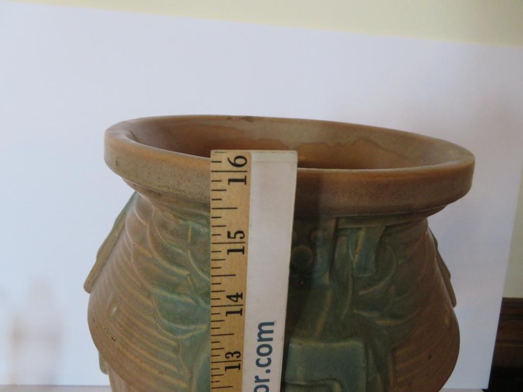 McCoy Art pottery Sphinx Egyptian Sand Jar, unusual color