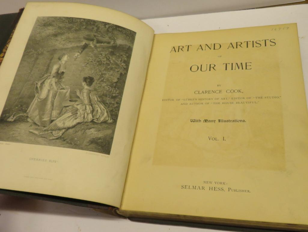 1888 Art and Artist of Our Time, Vol 1-3, Clarence Cook