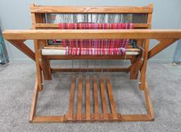 46" Oak Floor Loom attributed to Kessnich, six pedals