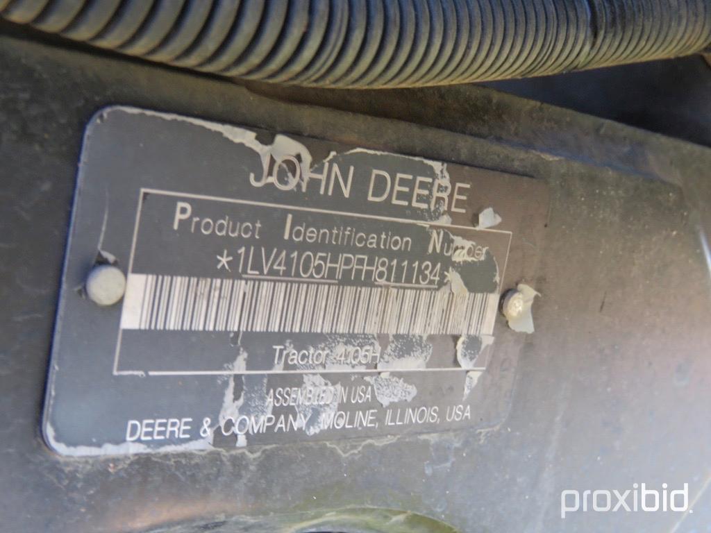 John Deere 4105 Tractor s/n 1LV41054PA811134