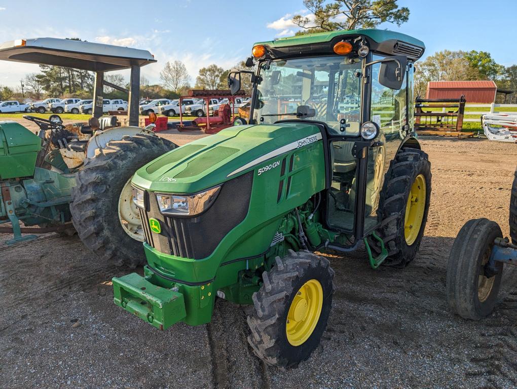 2018 John Deere 5090GN MFWD Tractor, s/n 1AT5090GCJN406371: Encl. Cab, Draw
