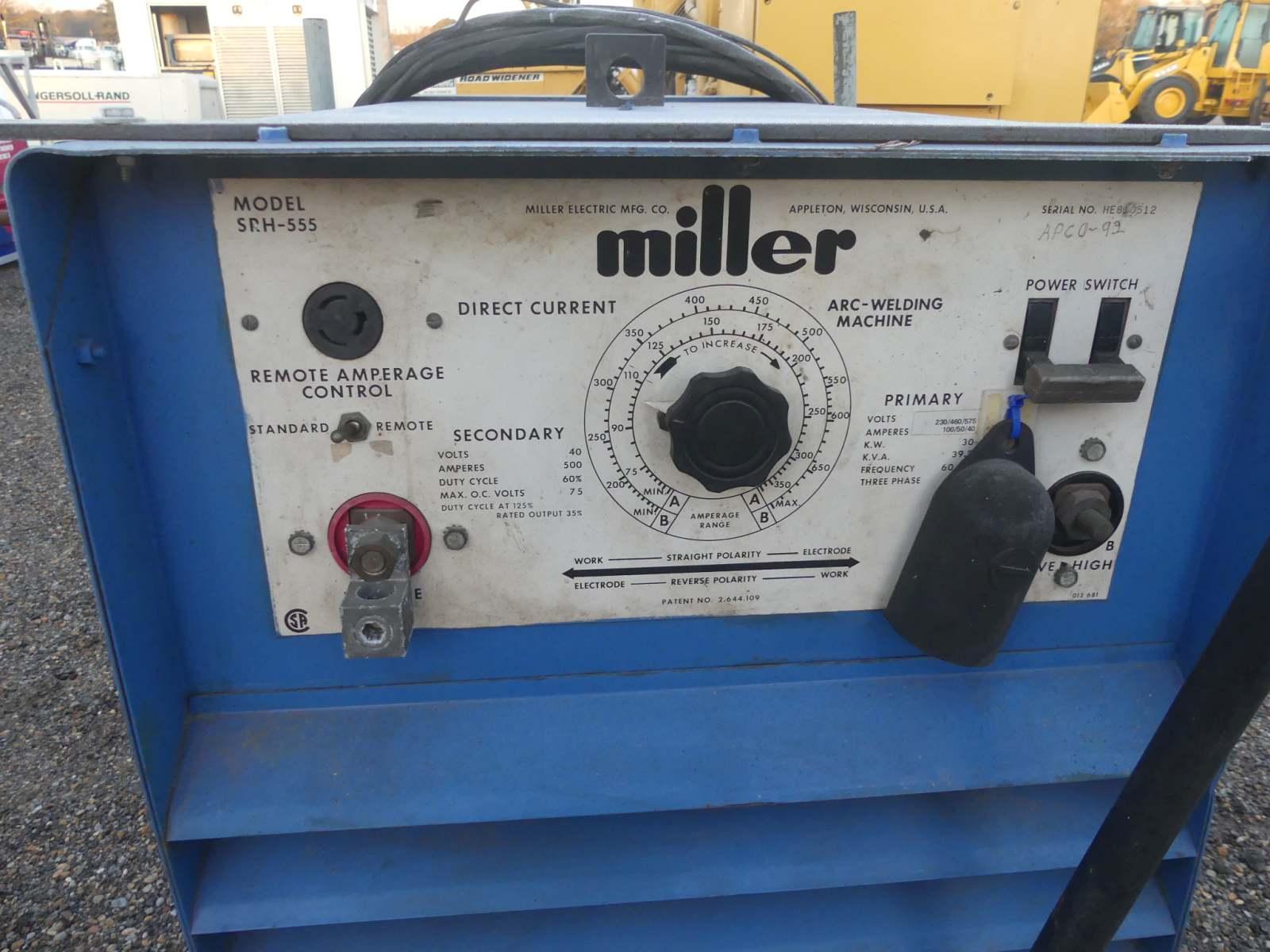 Miller SRH-555 Welder, s/n HE810512