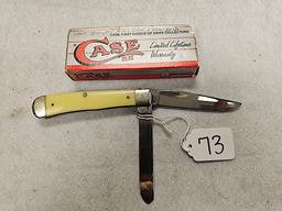 CASE TRAPPER 1987 2 BLADE POCKET KNIFE IN ORIGINAL BOX