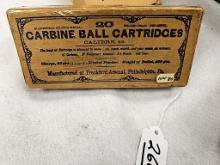 (20) CARBINE BALL CARTRIDGE 45 CAL FRANKFORD ARSENAL 1880