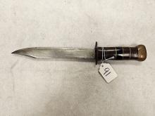 LEATHER HANDLE SHEATH KNIFE NO SHEATH OR MARKINGS