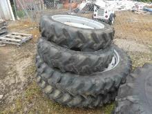 (2) Goodyear 320/85R38 Front Tires and (2) Goodyear 320/90R54 Rear Tires