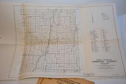 1959 Harrison County, Missouri Atlas W/ Platte Map