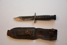 Old Bayonet Knife W/ Sheath