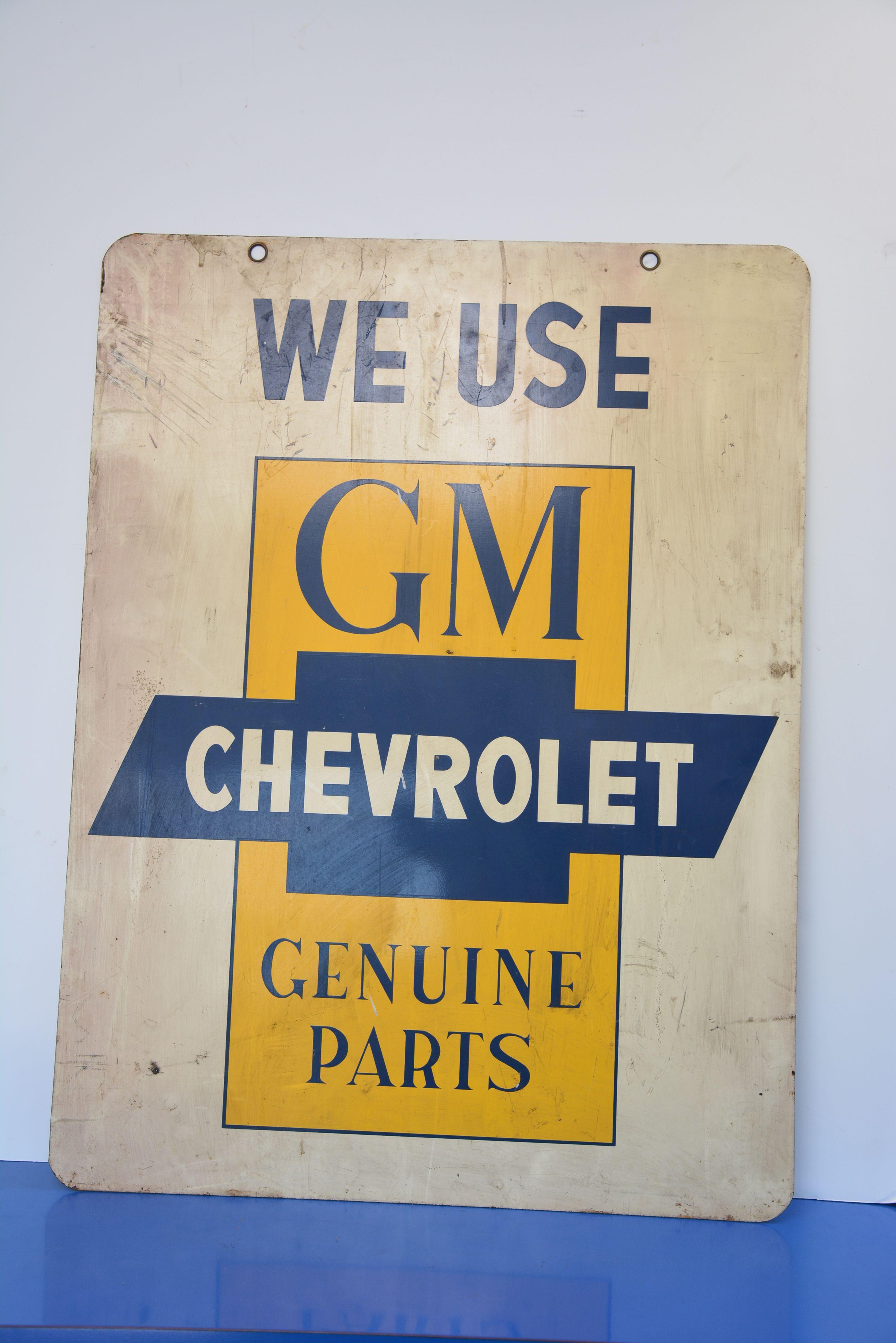 Gm Genuine Parts Metal Sign, Made In Usa #962, 18"x24"