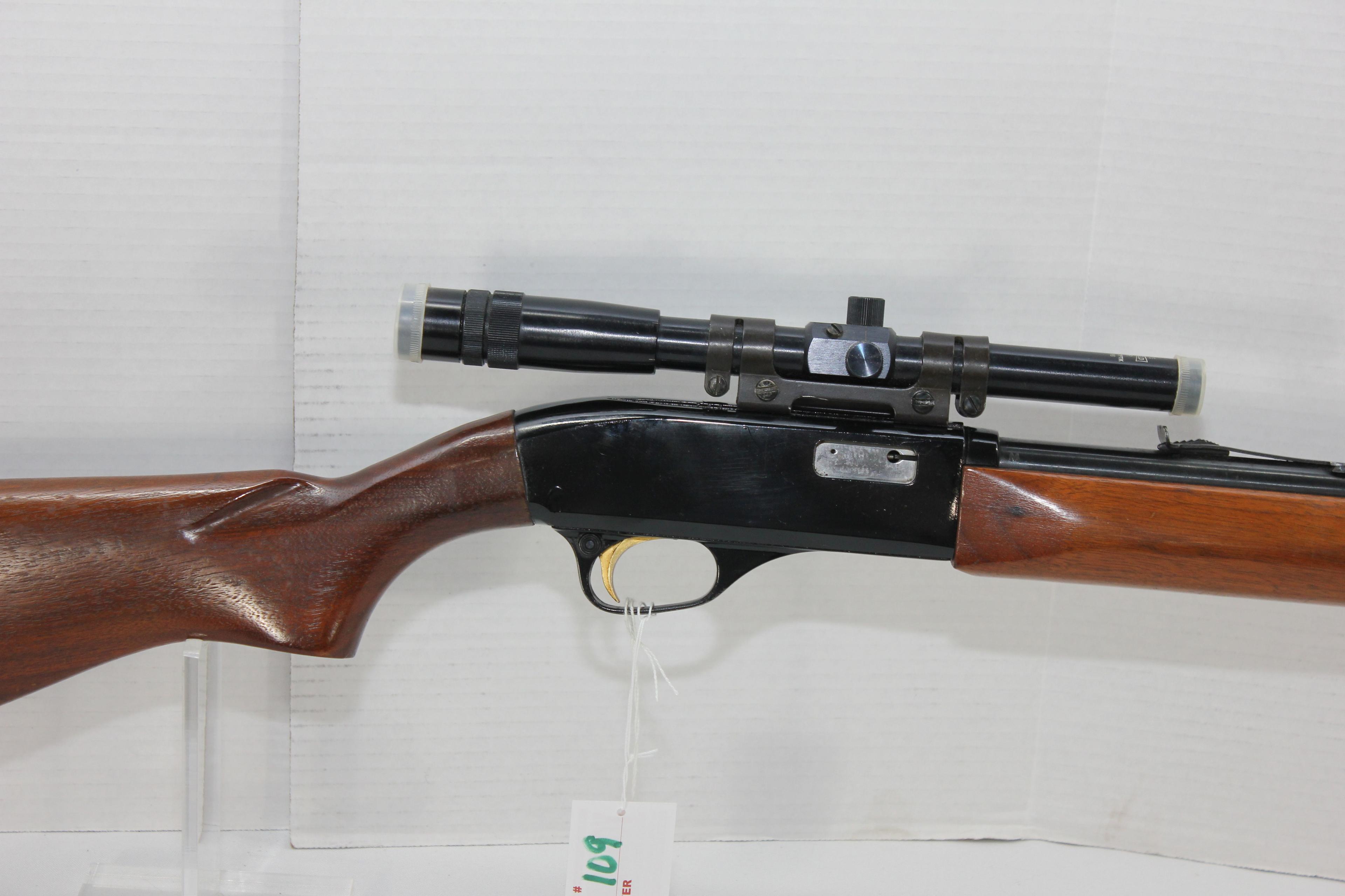 Kodiak Model 260 .22 Win. Mag. Cal. Semi-Automatic Tube Fed Rifle w/Vintage Lisenfield 3x6x15 Scope;