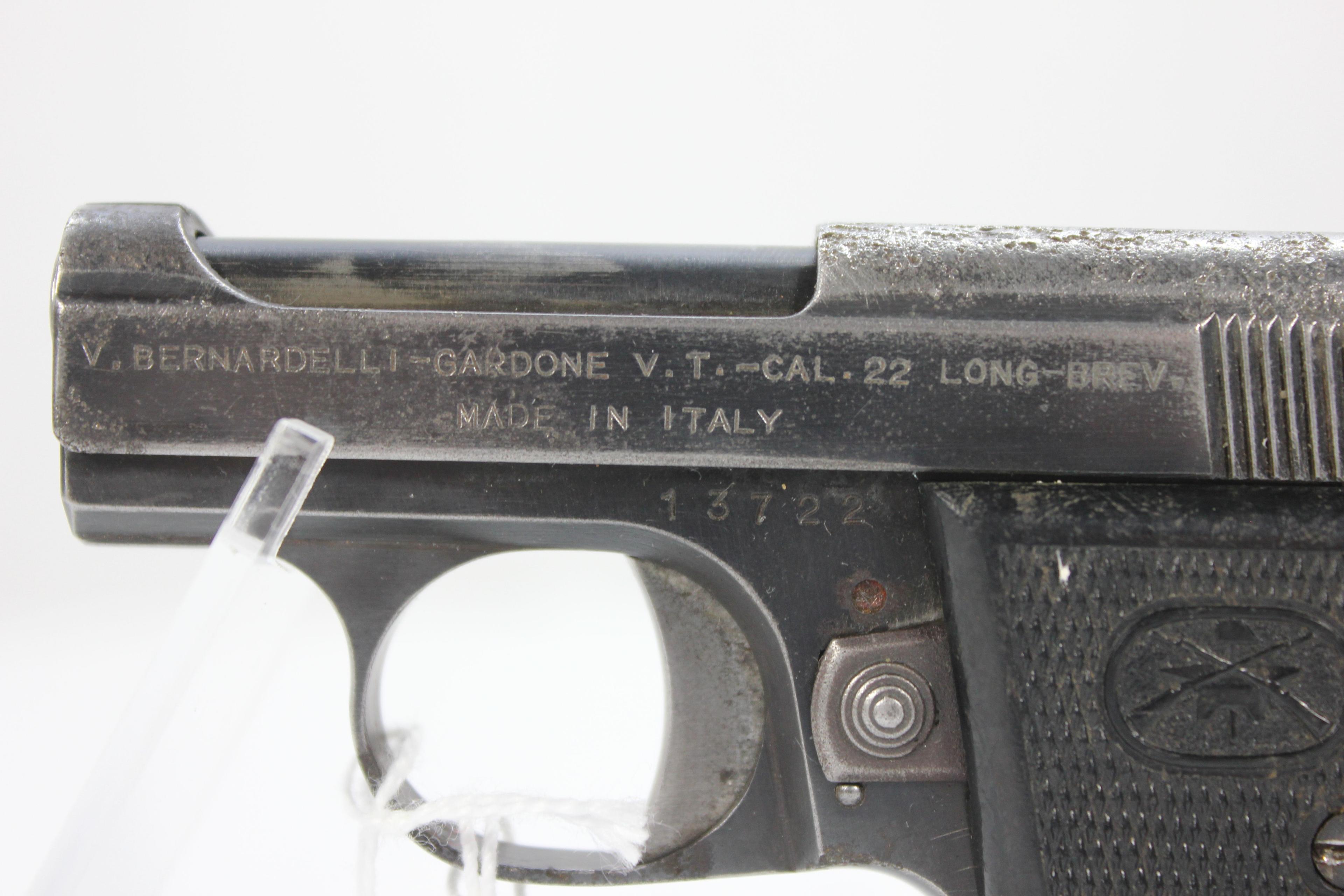 Bernardelli-Gardone .22LR Semi-Automatic Pistol; Made in Italy; SN 13722