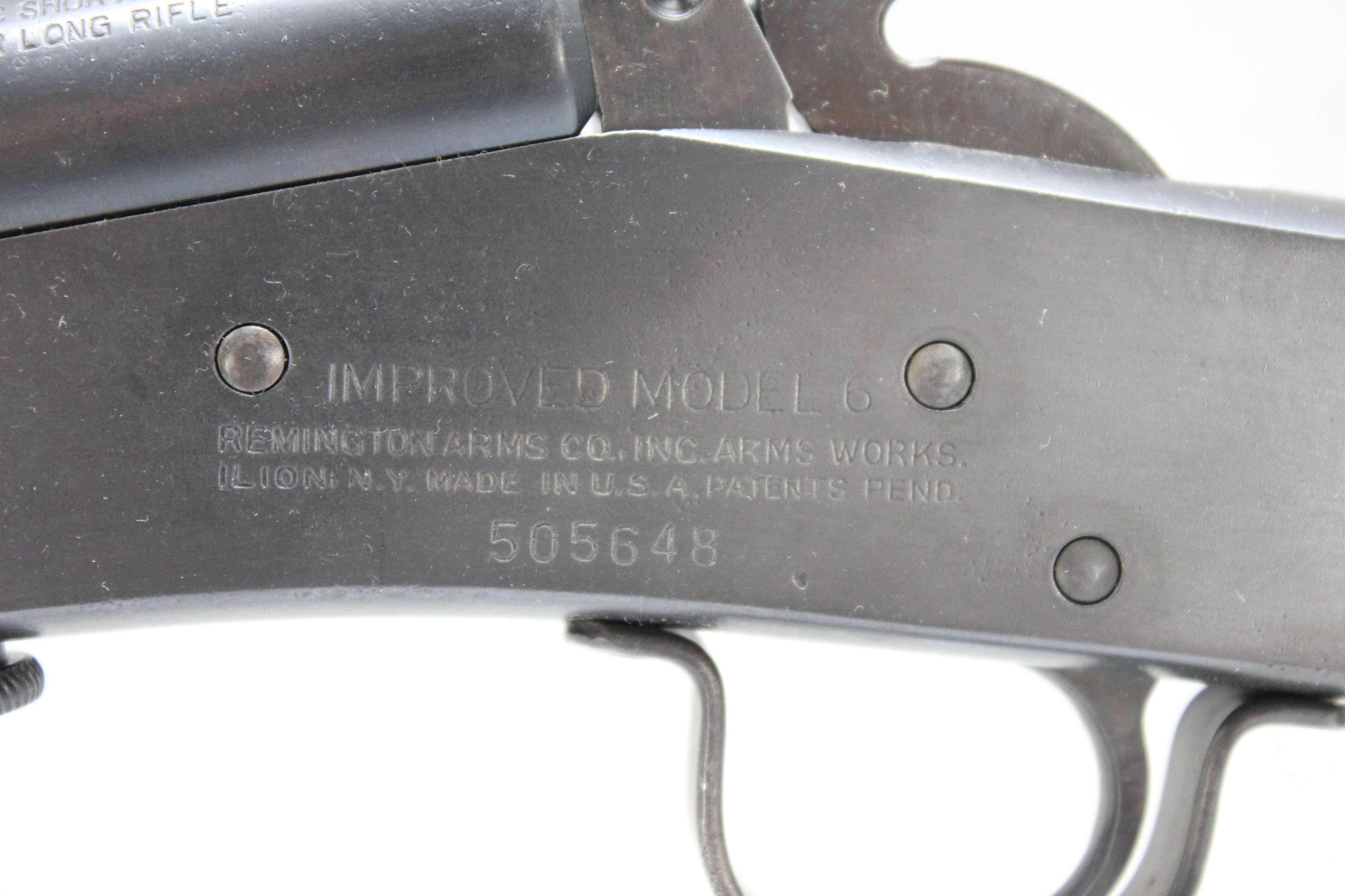 Remington Improved Model 6 .22 S/L/LR Single Shot Breech Loading Rifle; Restored by Simmons Gun Spec