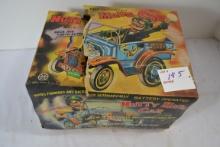 Marx Toys Nutty Mads Car Tin Toy; Battery-Operated w/Original Box. Box has condition issues.