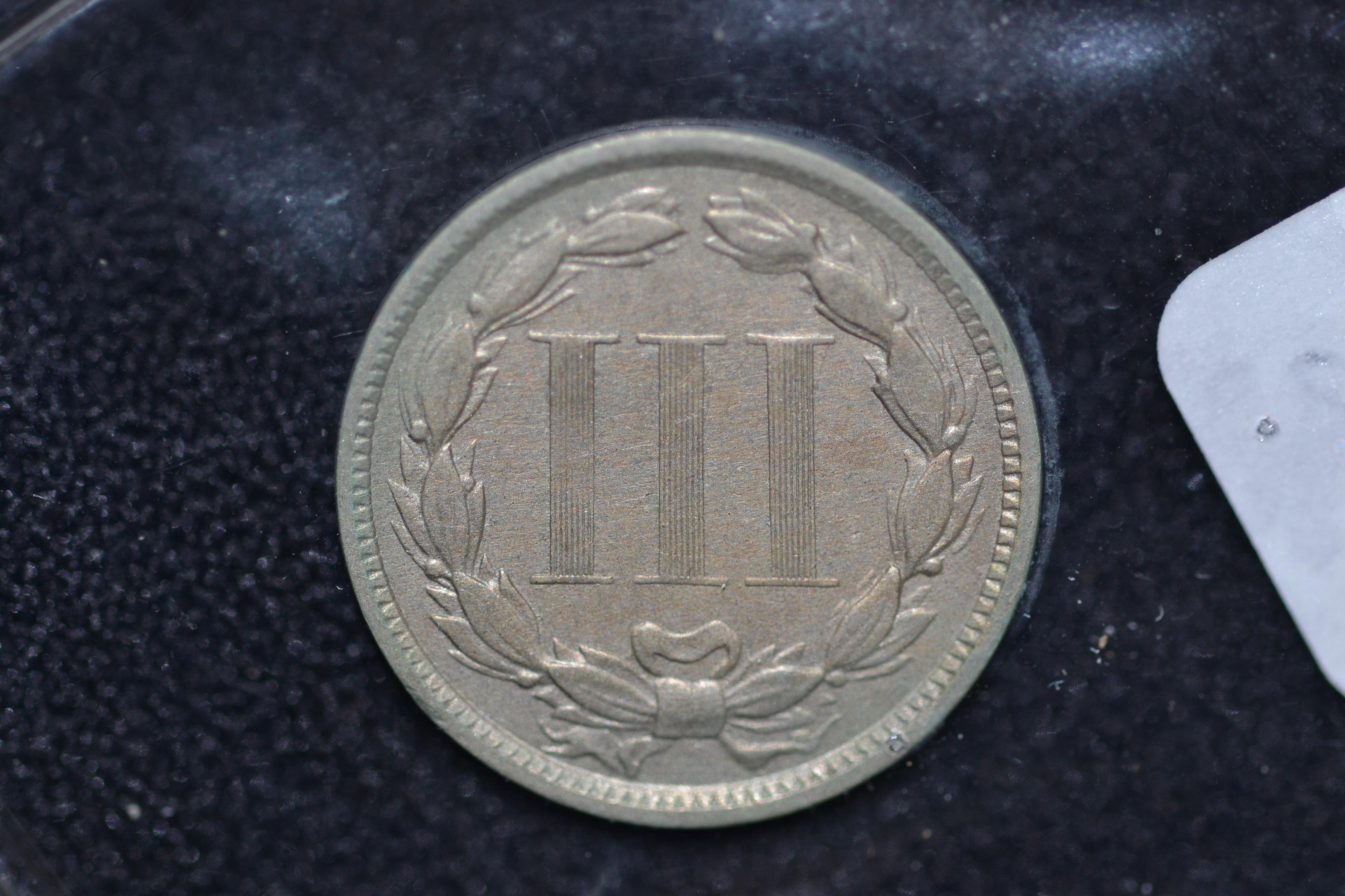 1873 Three Cent Piece; BU