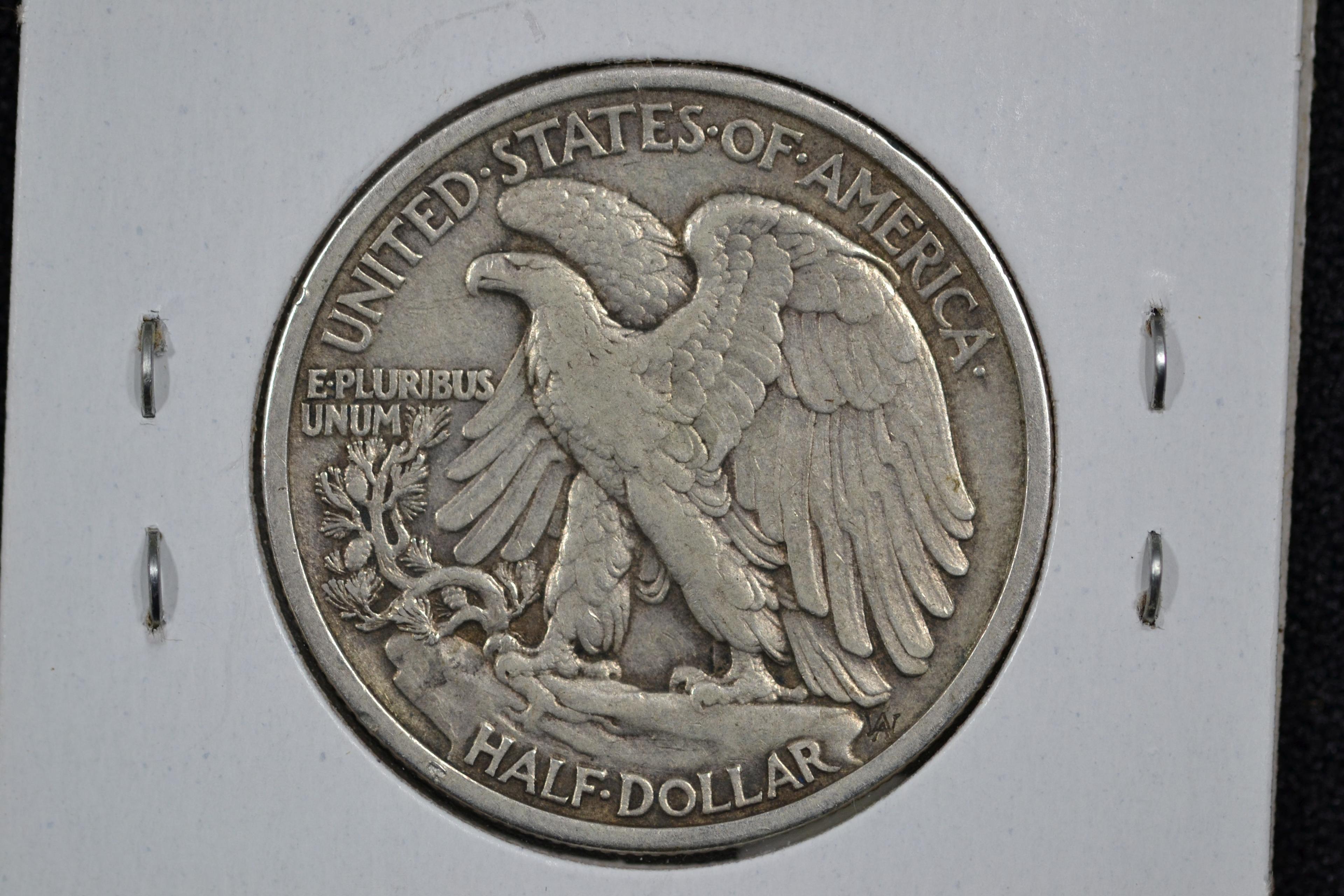 1917 Walking Liberty Half Dollar; VF