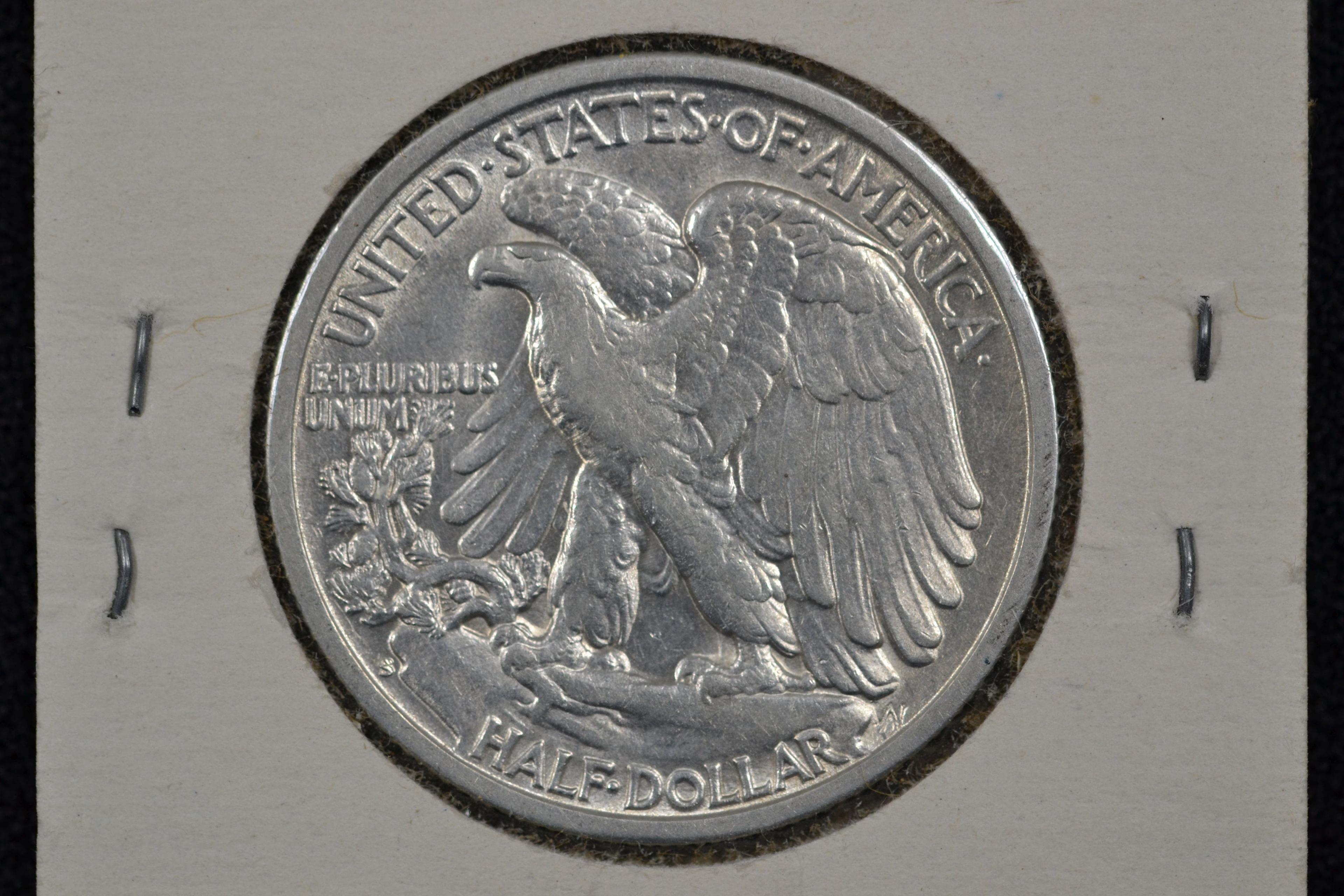 1946-S Walking Liberty Half Dollar; AU