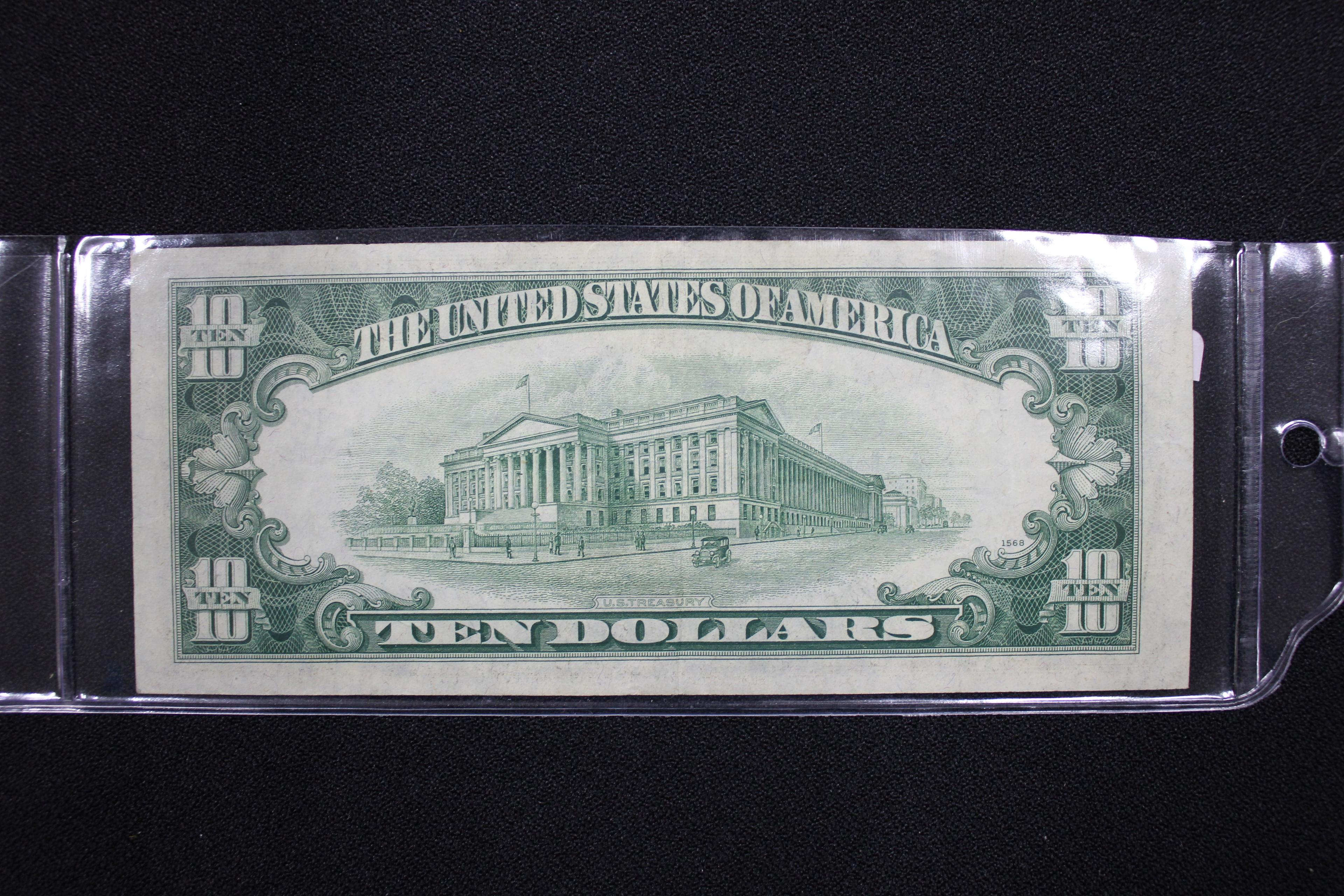 1950-B Ten Dollar Bill; Uncirc.