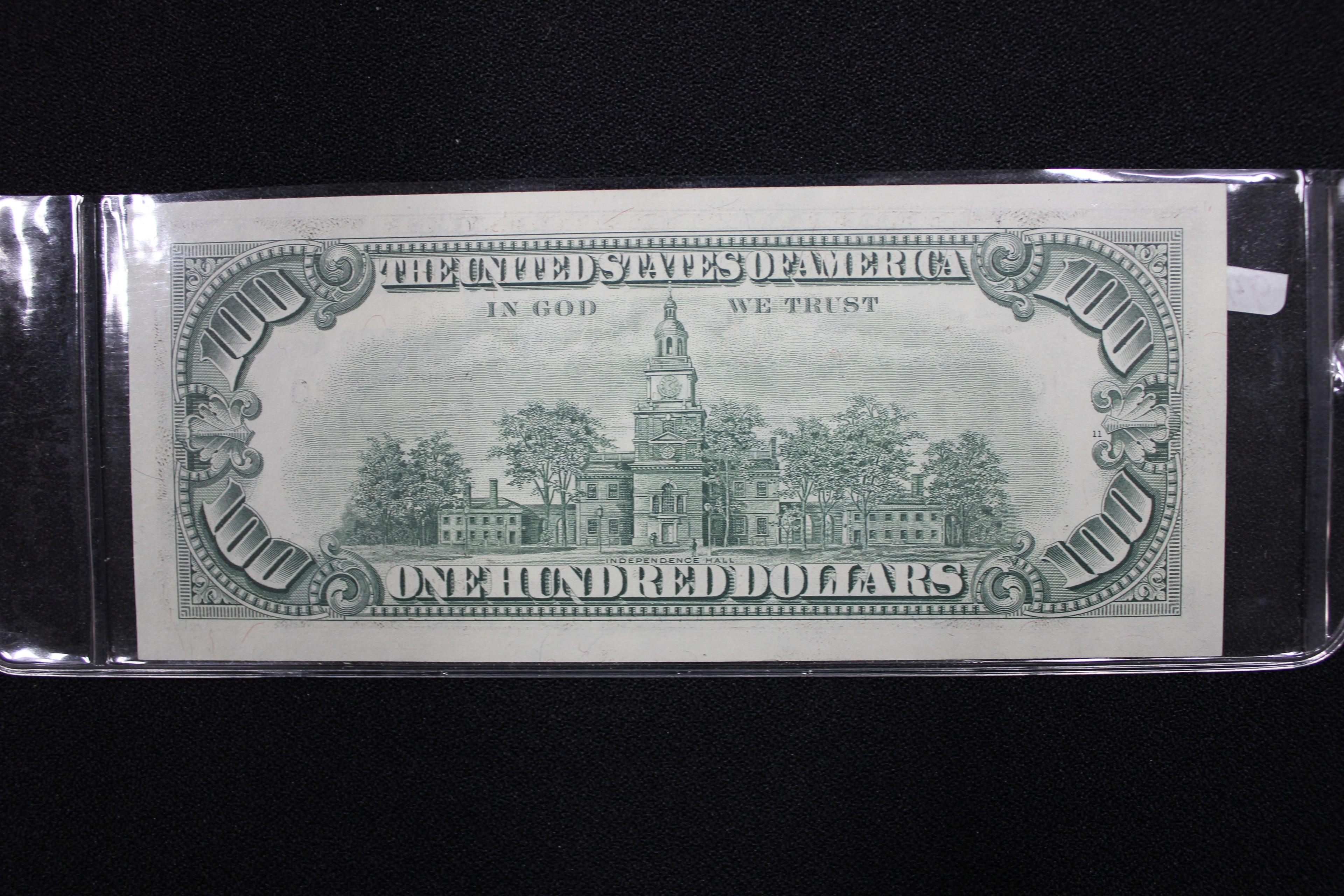 1977 One Hundred Dollar Bill; Uncirc.