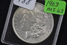 1903 Morgan Silver Dollar; MS 63