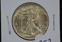 1943 Walking Liberty Half Dollar; BU