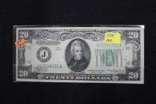 1934 Twenty Dollar Bill; Uncirc.