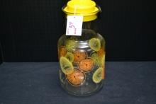 Pyrex Citrus Orange and Lemons 2 Qt. Juice Server w/Lid